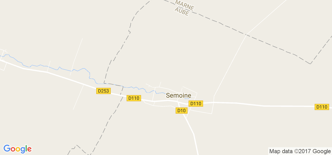 map de la ville de Semoine