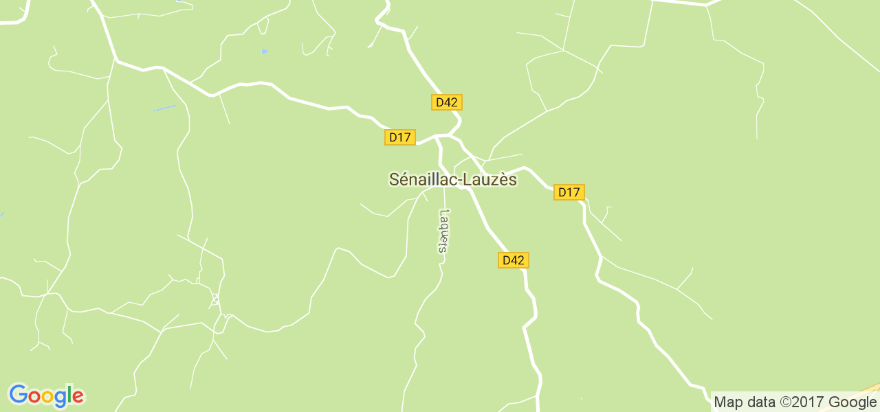 map de la ville de Sénaillac-Lauzès