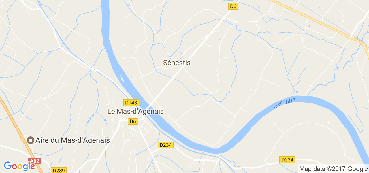 map de la ville de Sénestis