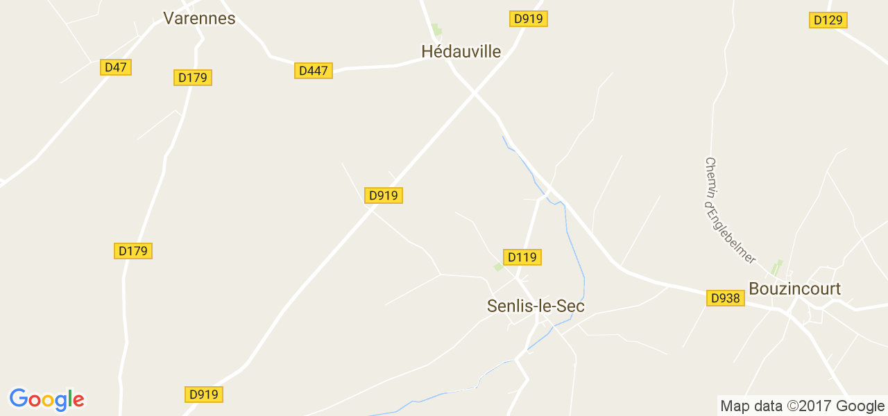 map de la ville de Senlis-le-Sec