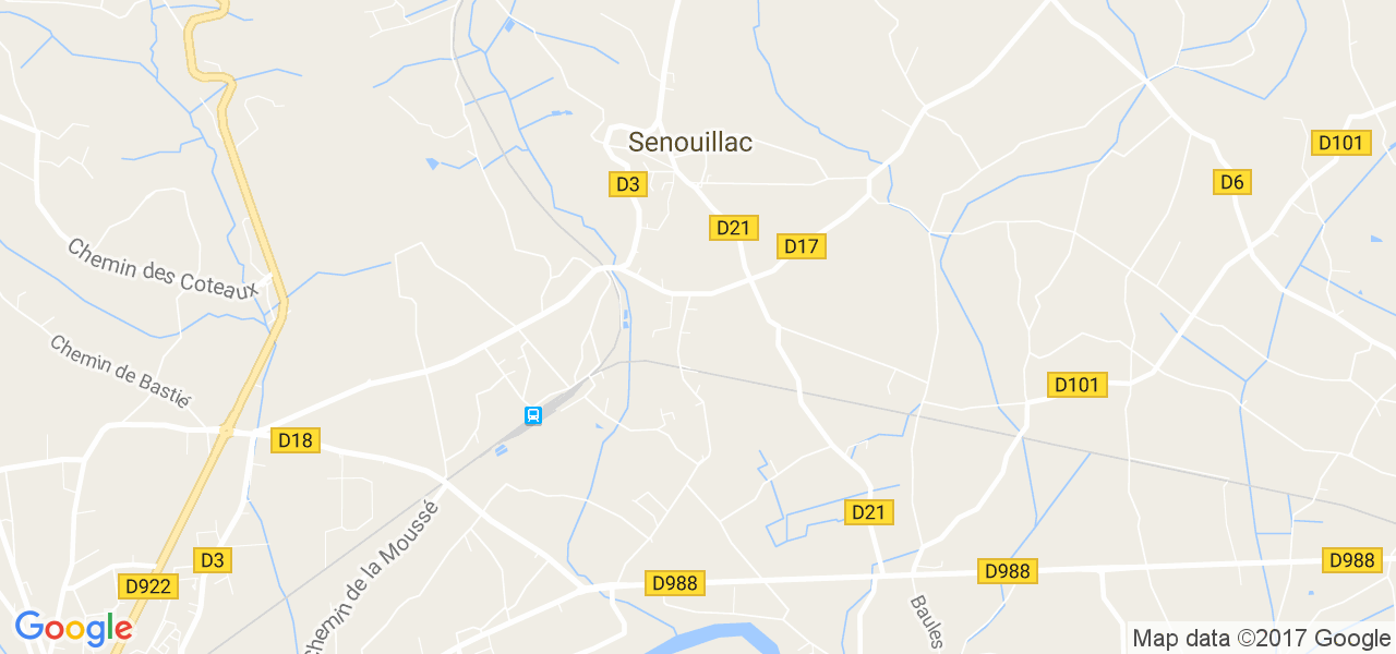 map de la ville de Senouillac