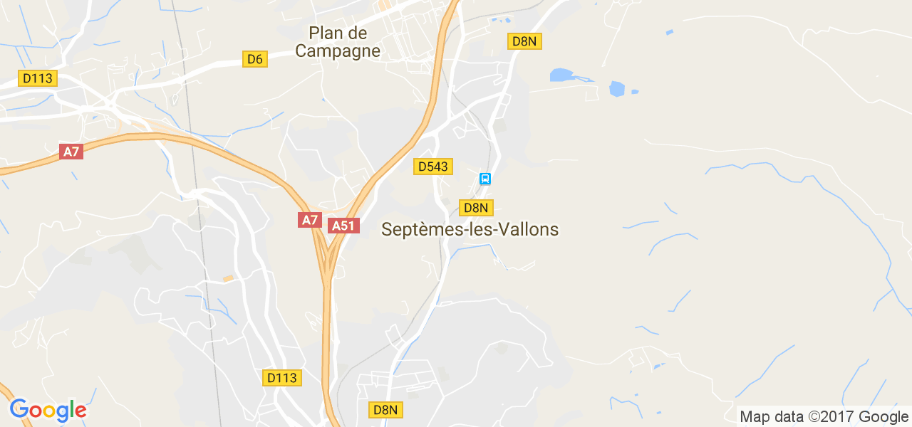 map de la ville de Septèmes-les-Vallons