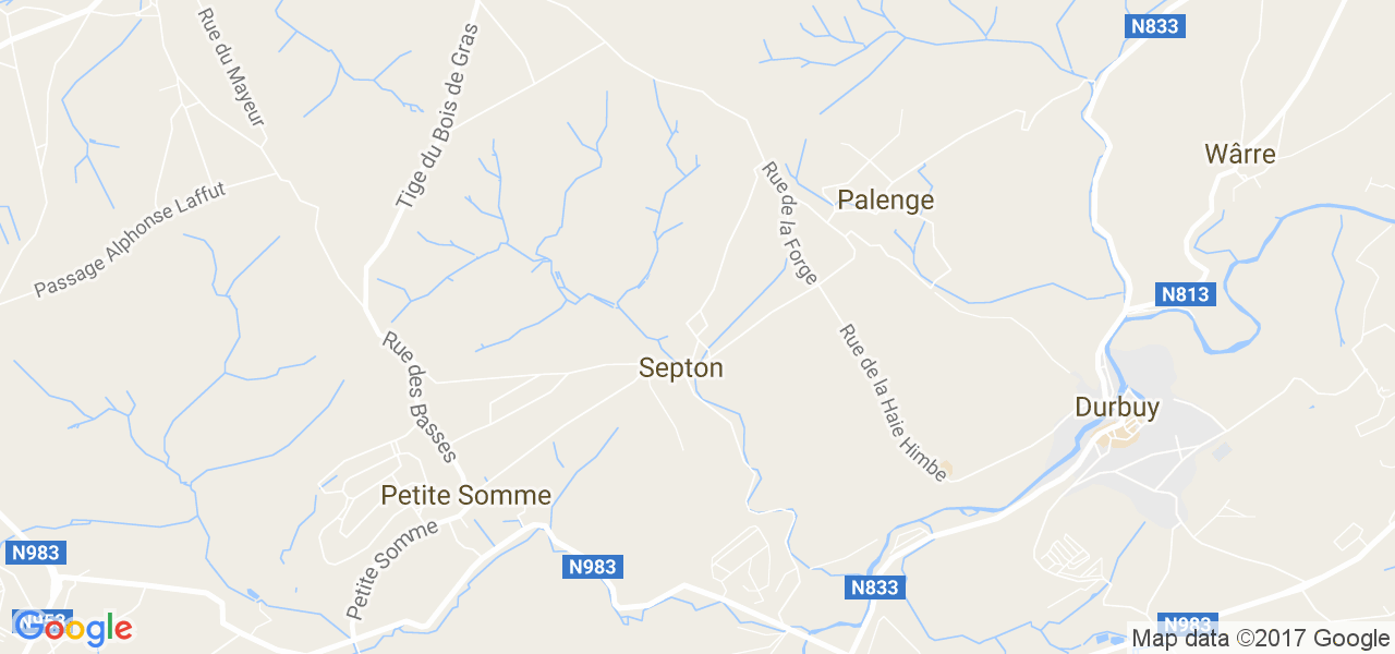 map de la ville de Septon