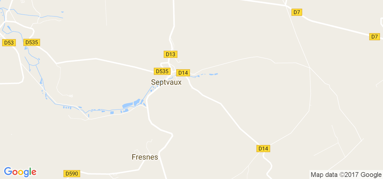 map de la ville de Septvaux