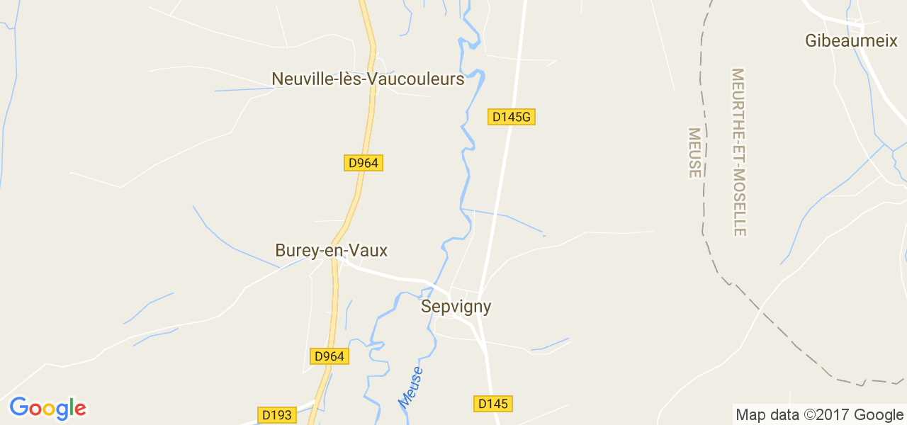 map de la ville de Sepvigny