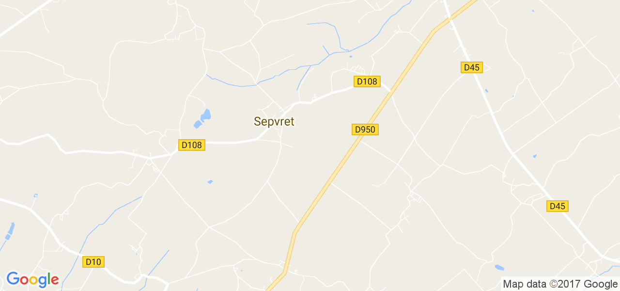 map de la ville de Sepvret