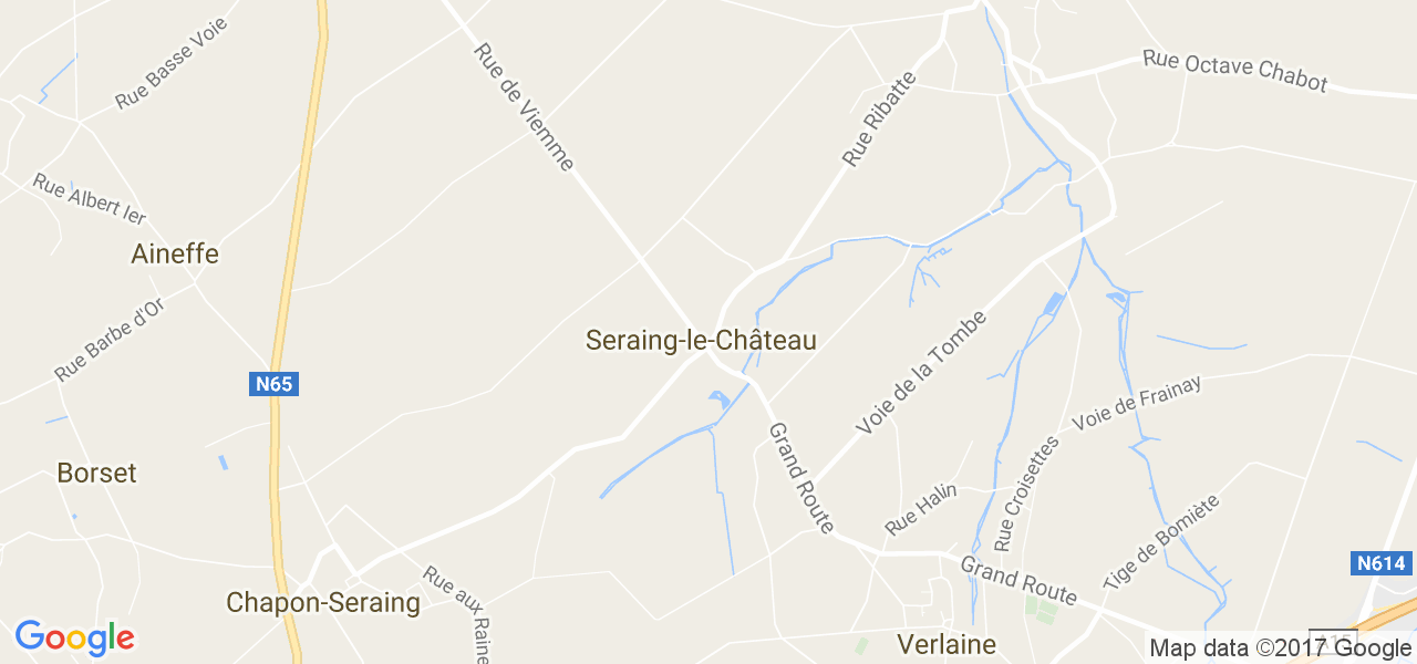 map de la ville de Seraing-Le-Château