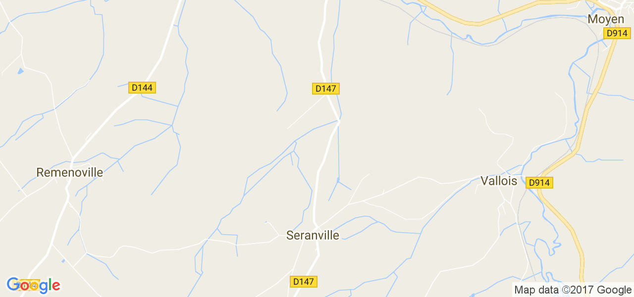 map de la ville de Seranville