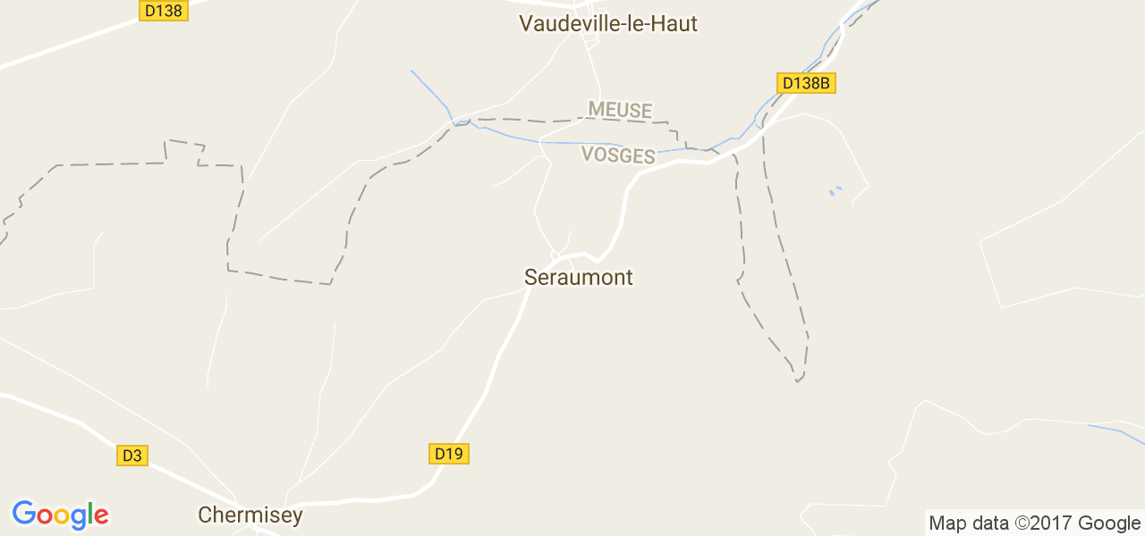 map de la ville de Seraumont