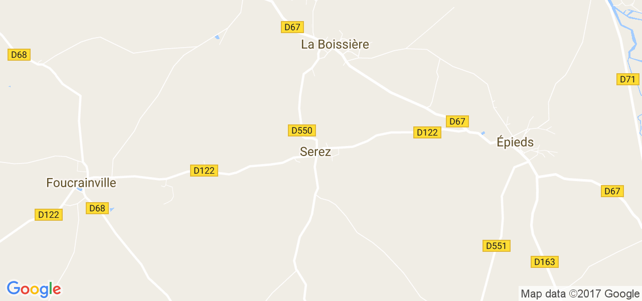 map de la ville de Serez