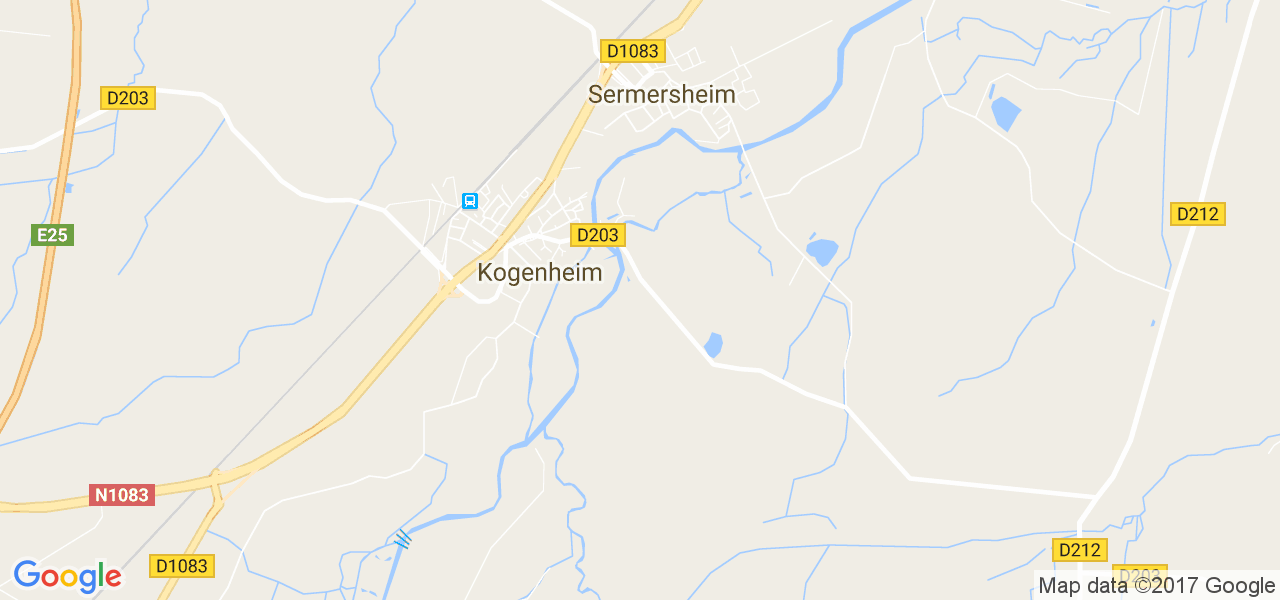 map de la ville de Sermersheim