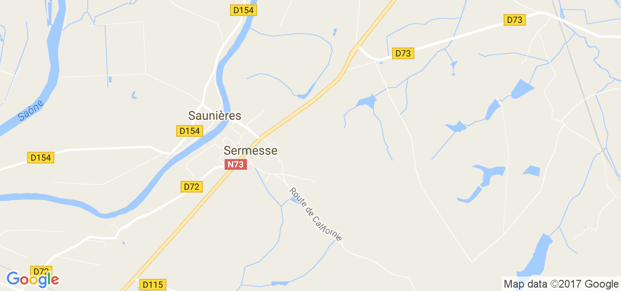 map de la ville de Sermesse