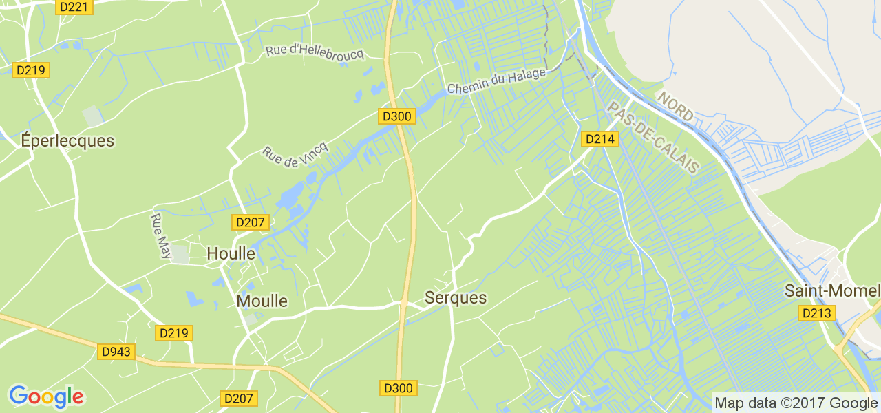 map de la ville de Serques