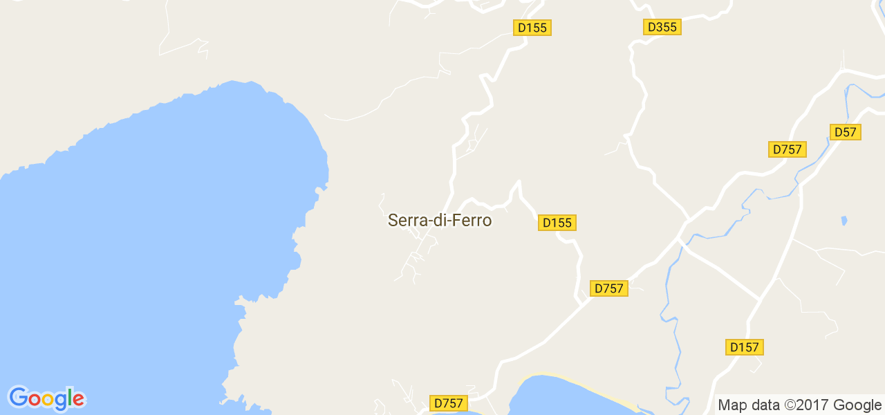 map de la ville de Serra-di-Ferro