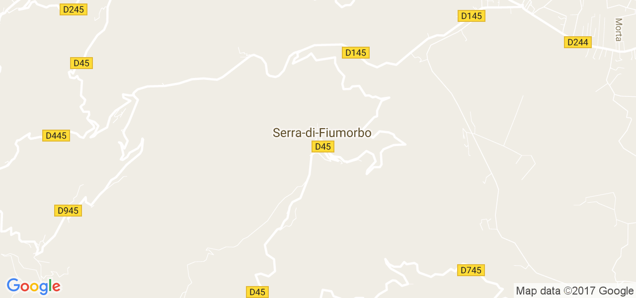 map de la ville de Serra-di-Fiumorbo