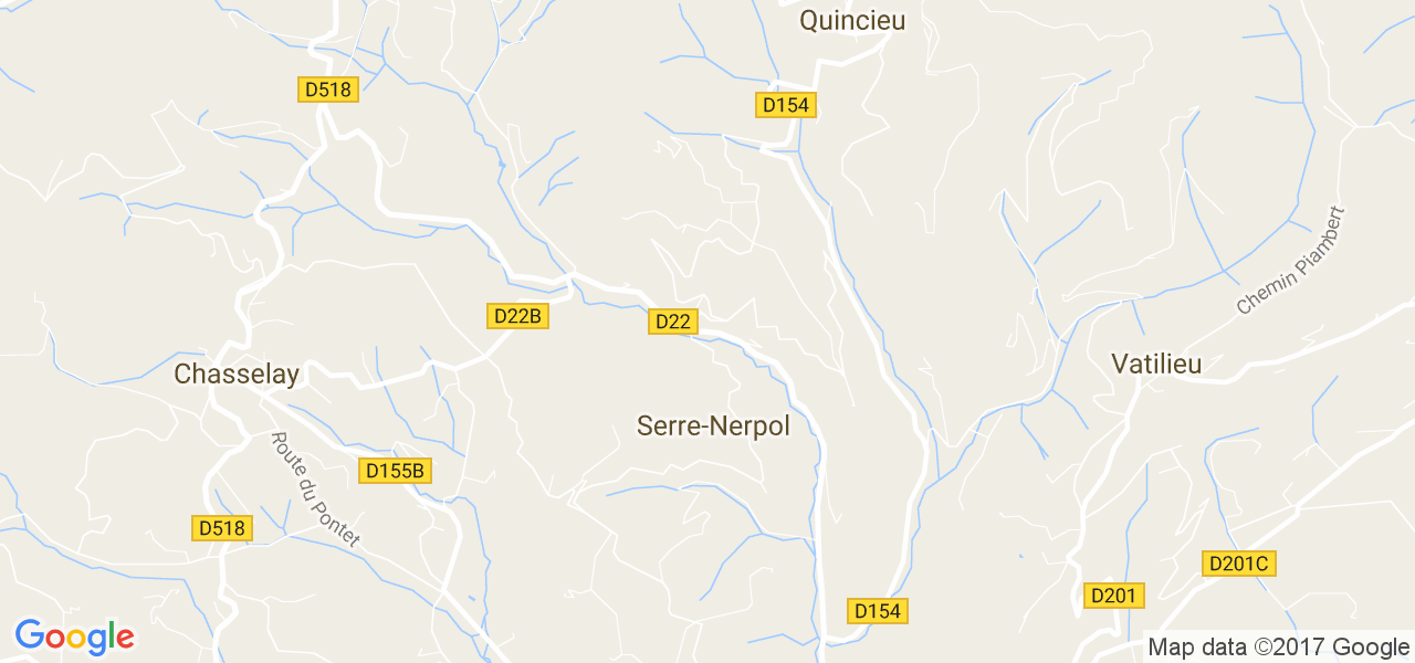 map de la ville de Serre-Nerpol