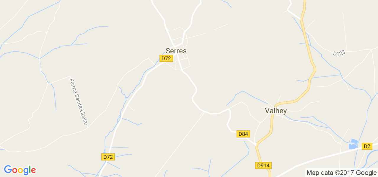 map de la ville de Serres