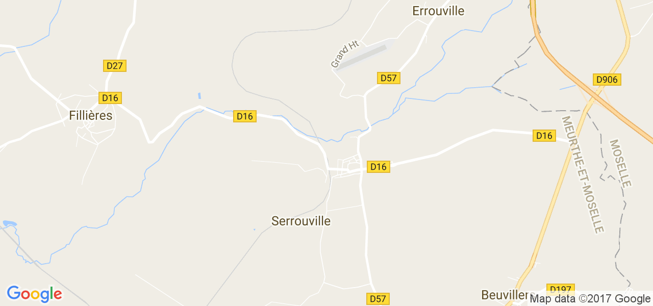 map de la ville de Serrouville