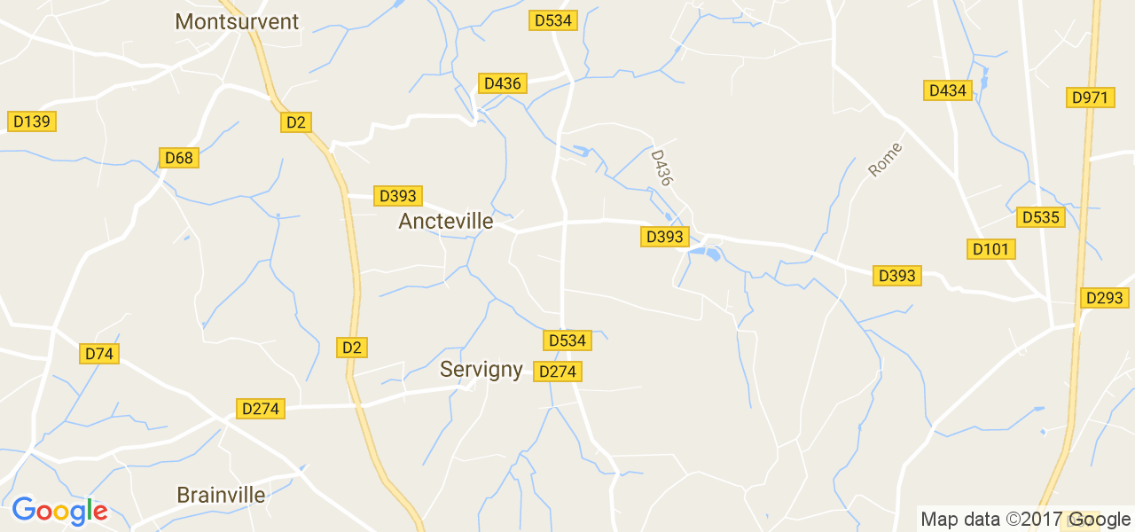 map de la ville de Servigny