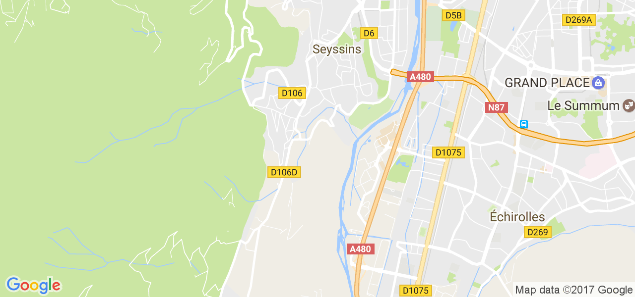 map de la ville de Seyssins