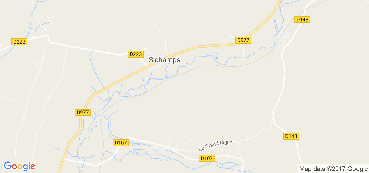 map de la ville de Sichamps