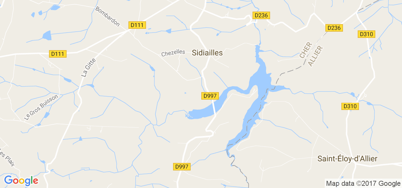 map de la ville de Sidiailles