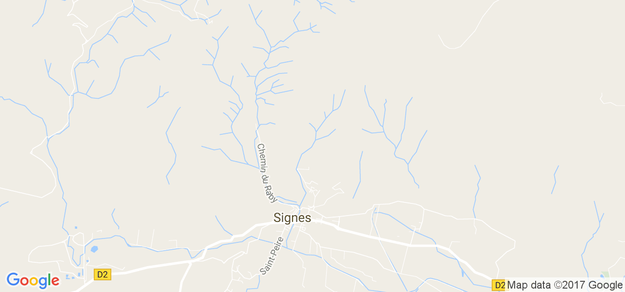 map de la ville de Signes