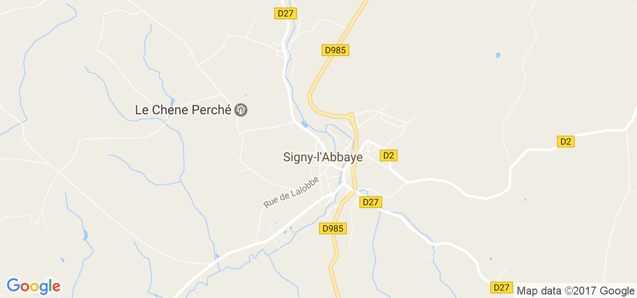 map de la ville de Signy-l'Abbaye