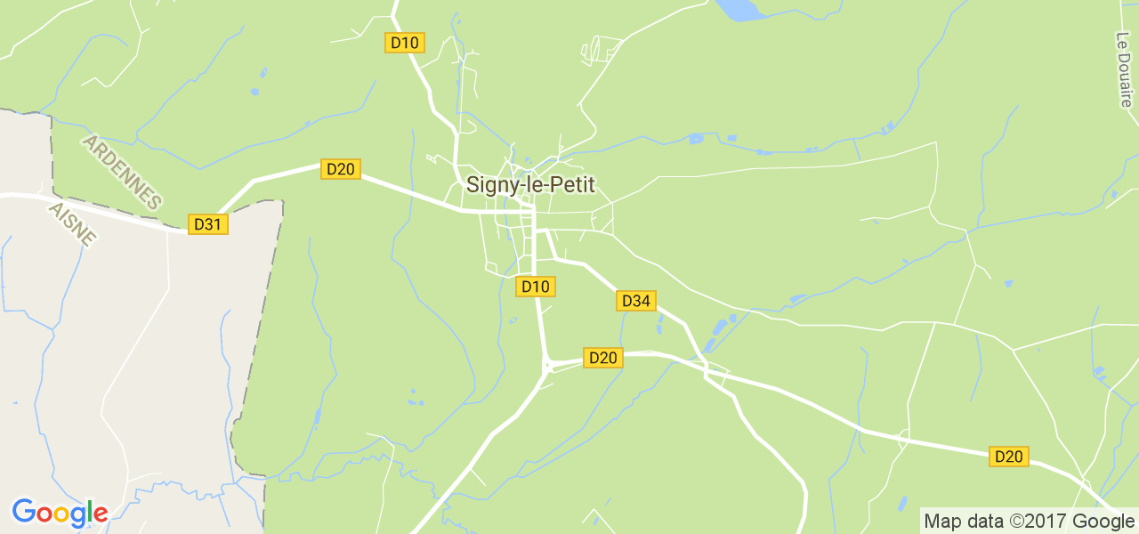 map de la ville de Signy-le-Petit