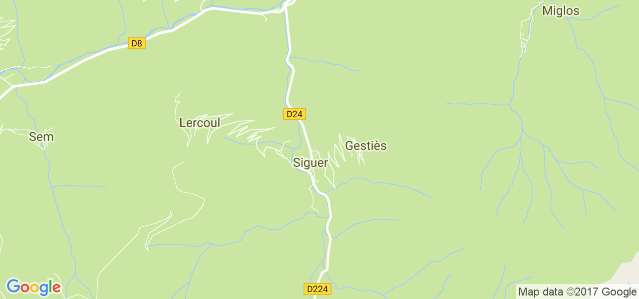 map de la ville de Siguer