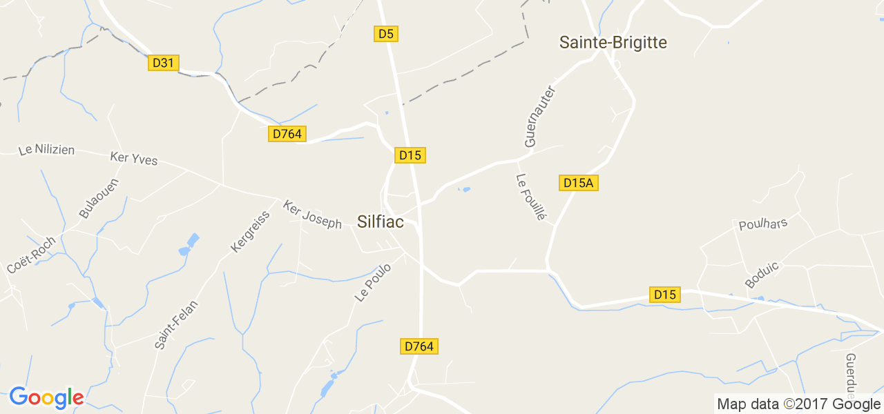 map de la ville de Silfiac