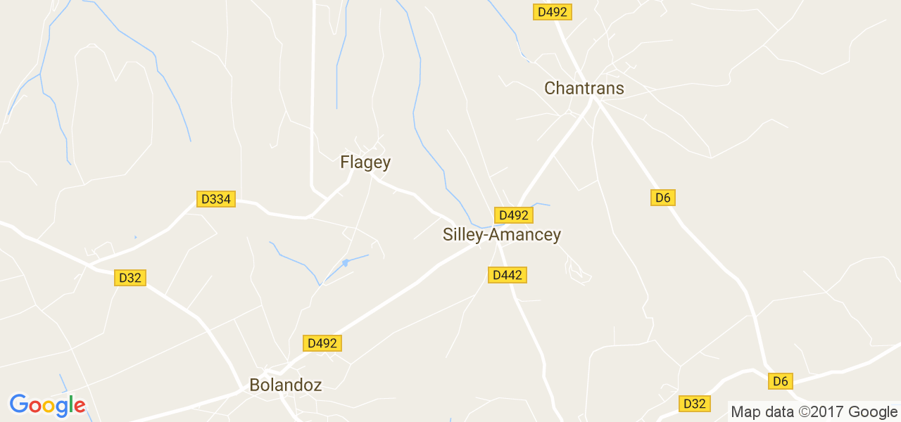 map de la ville de Silley-Amancey