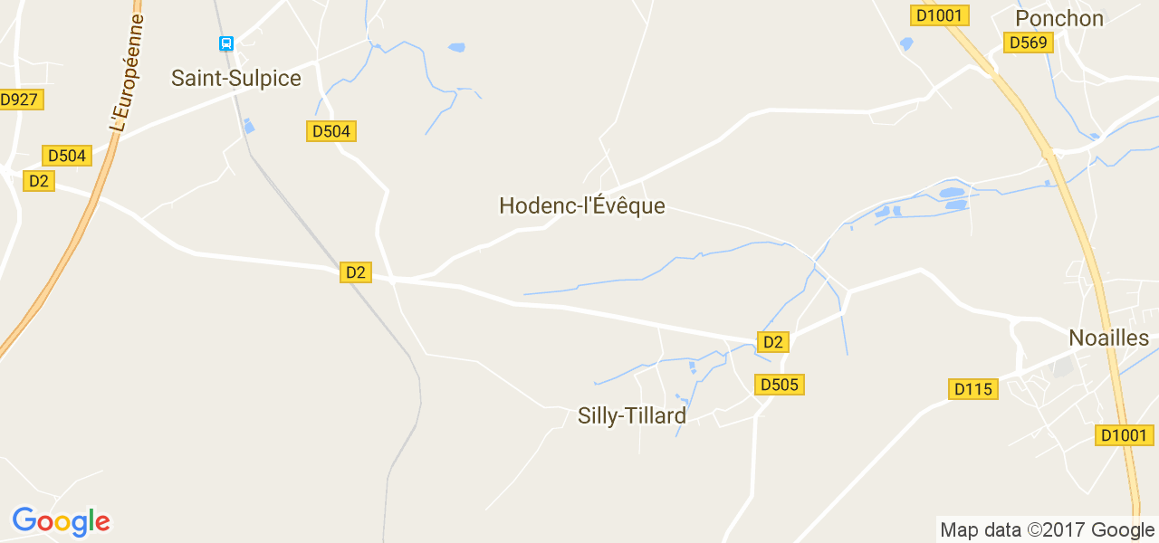 map de la ville de Silly-Tillard