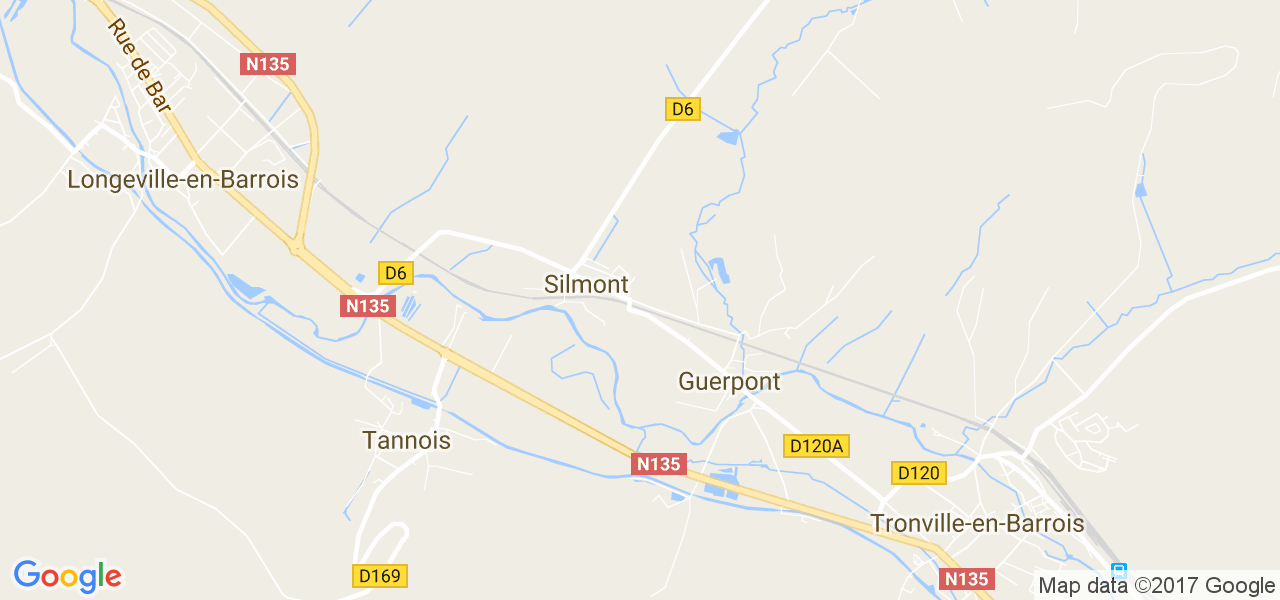 map de la ville de Silmont