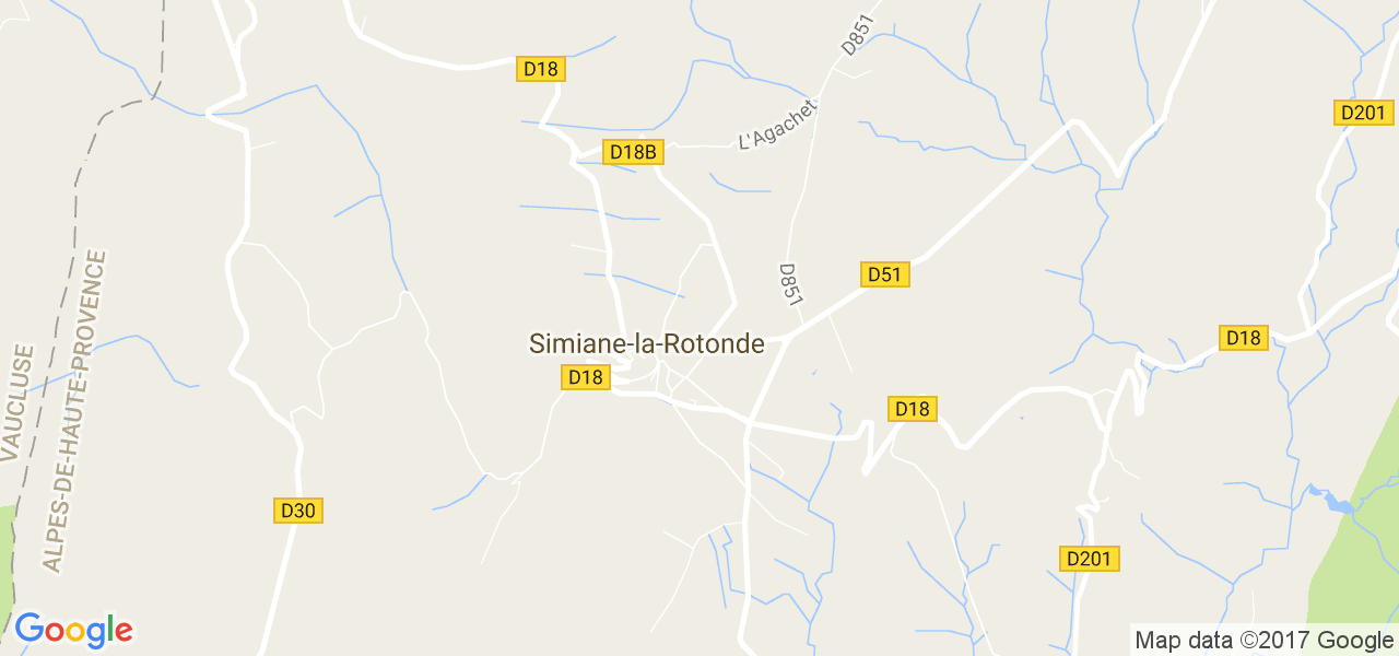 map de la ville de Simiane-la-Rotonde