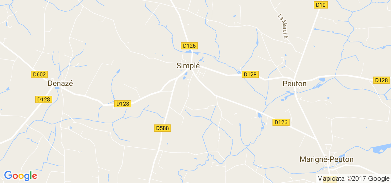 map de la ville de Simplé