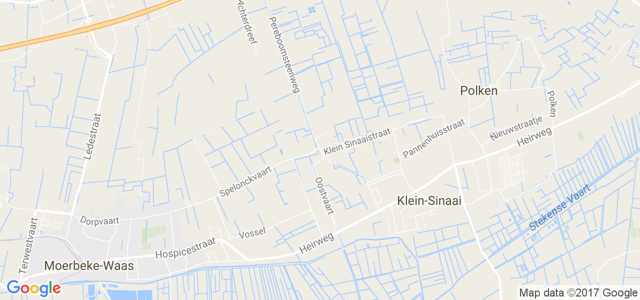 map de la ville de Sinaai-Waas