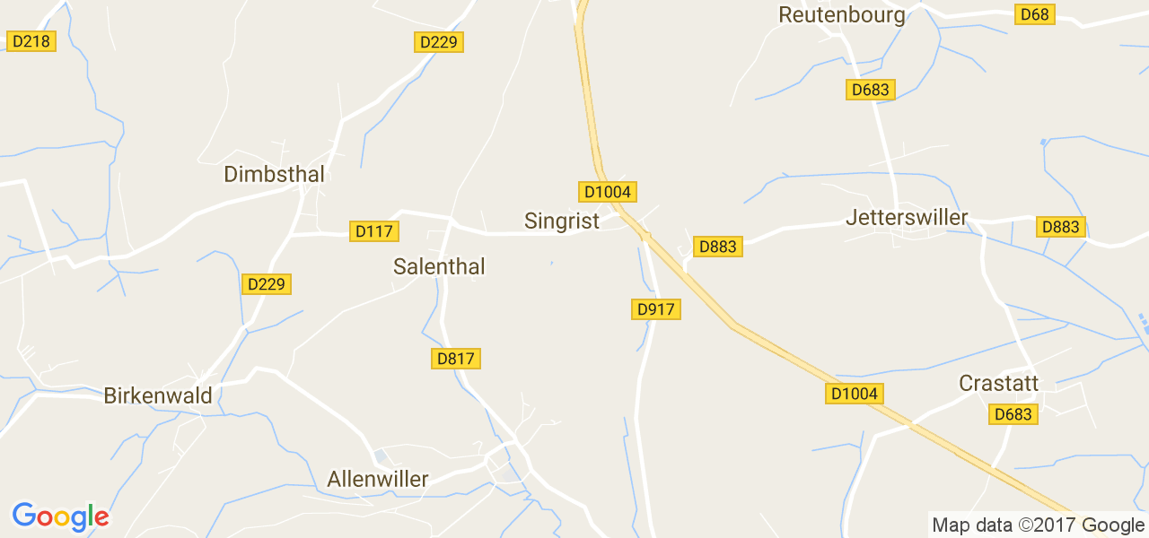 map de la ville de Singrist