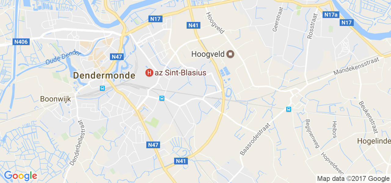 map de la ville de Sint-Gillis-Dendermonde