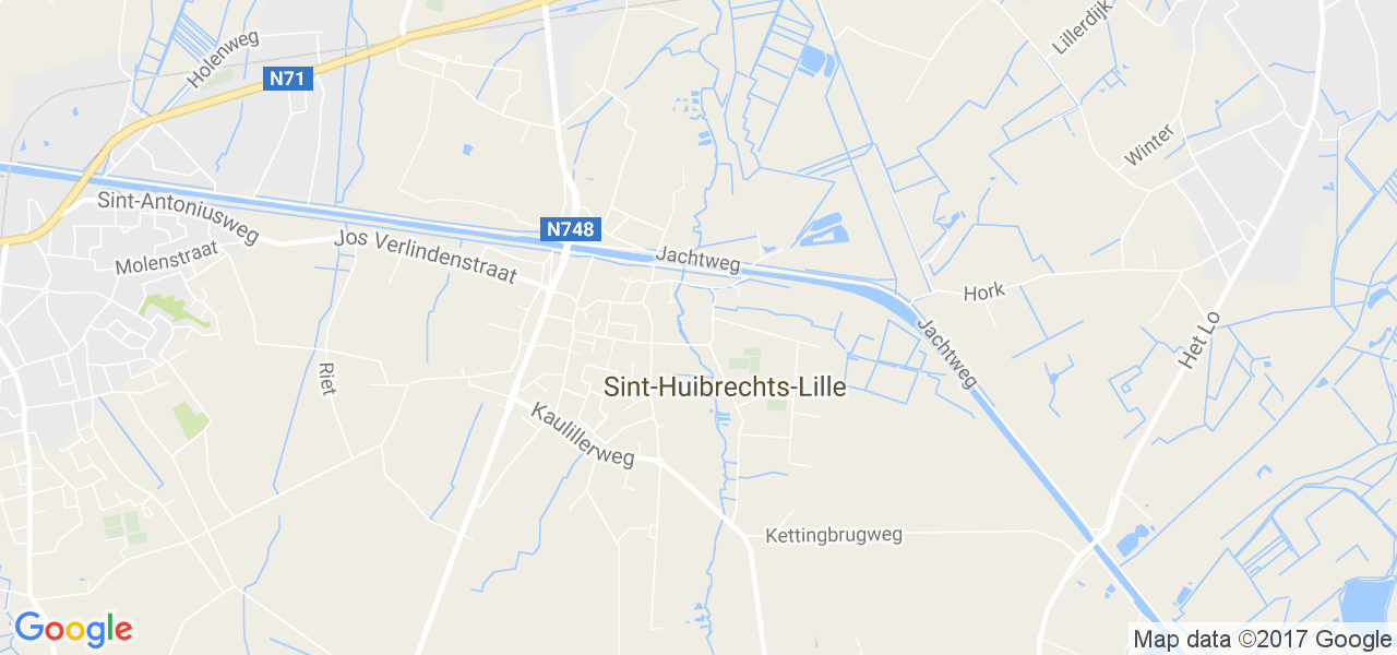 map de la ville de Sint-Huibrechts-Lille