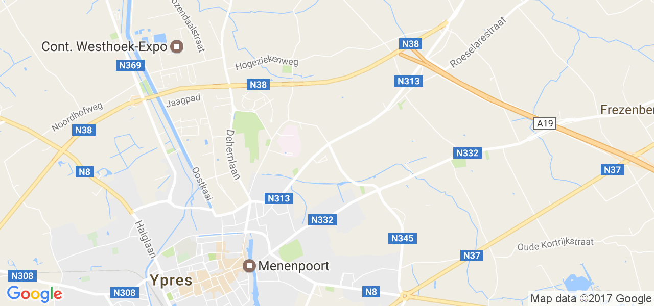 map de la ville de Sint-Jan