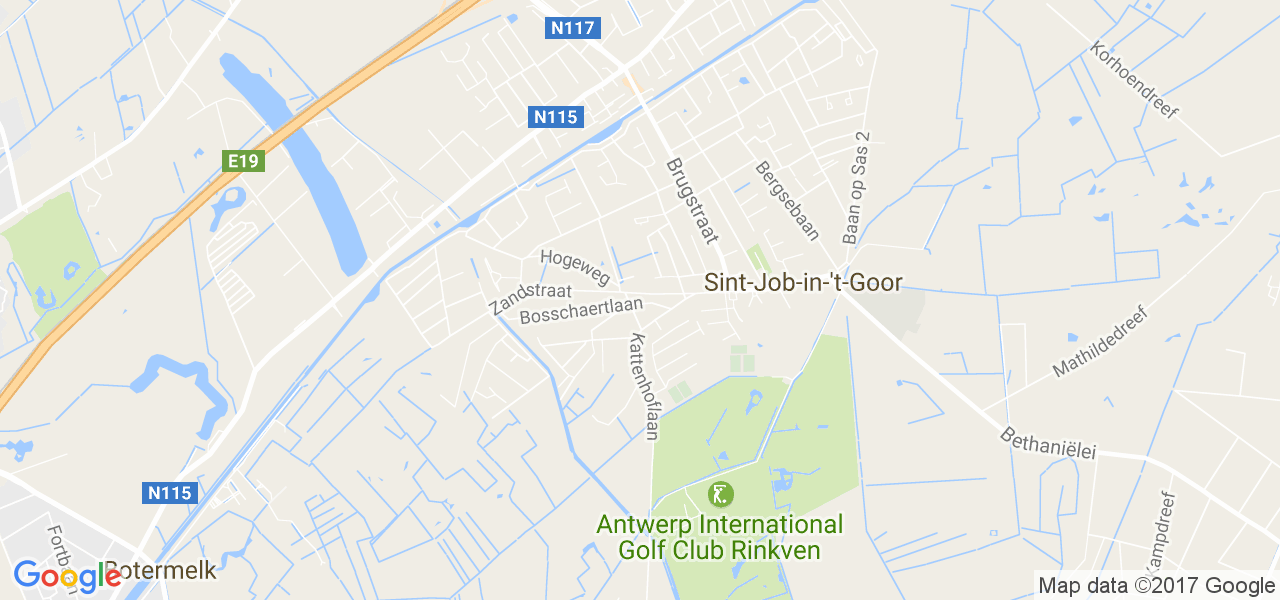 map de la ville de Sint-Job-In-'t-Goor