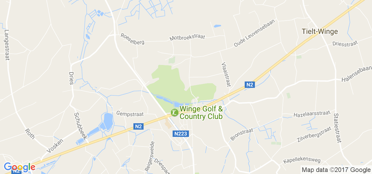 map de la ville de Sint-Joris-Winge