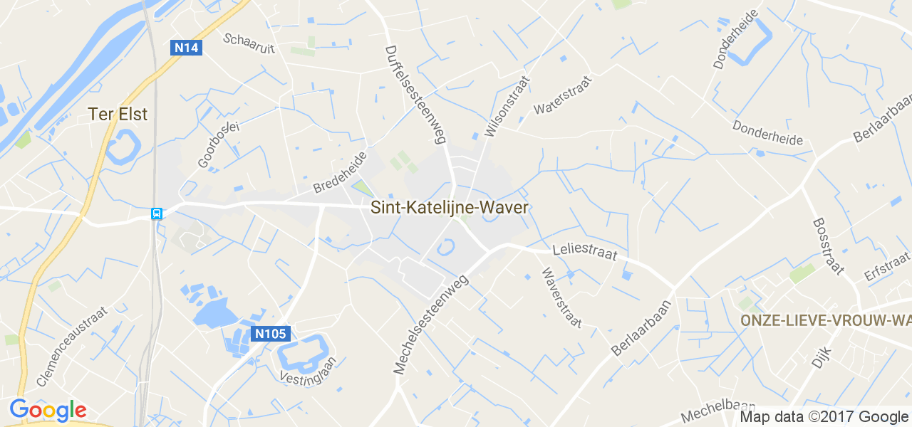 map de la ville de Sint-Katelijne-Waver