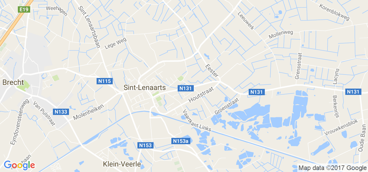 map de la ville de Sint-Lenaarts