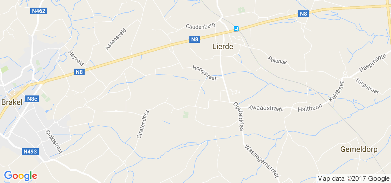 map de la ville de Sint-Martens-Lierde