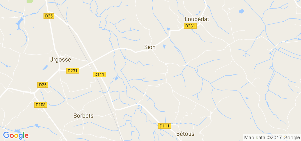 map de la ville de Sion