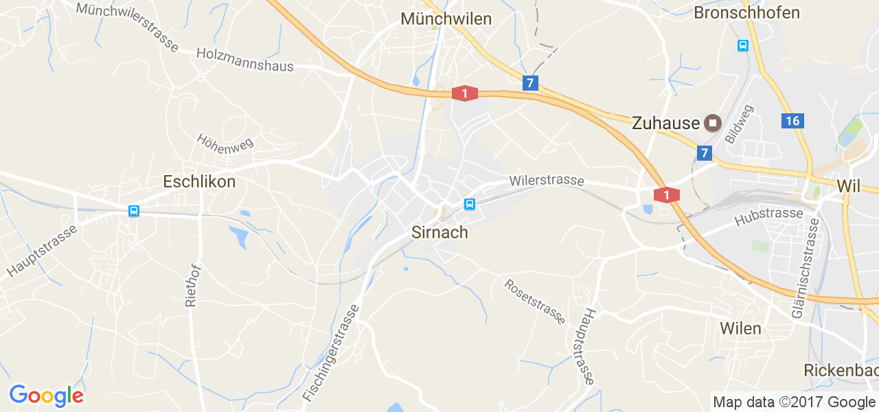 map de la ville de Sirnach