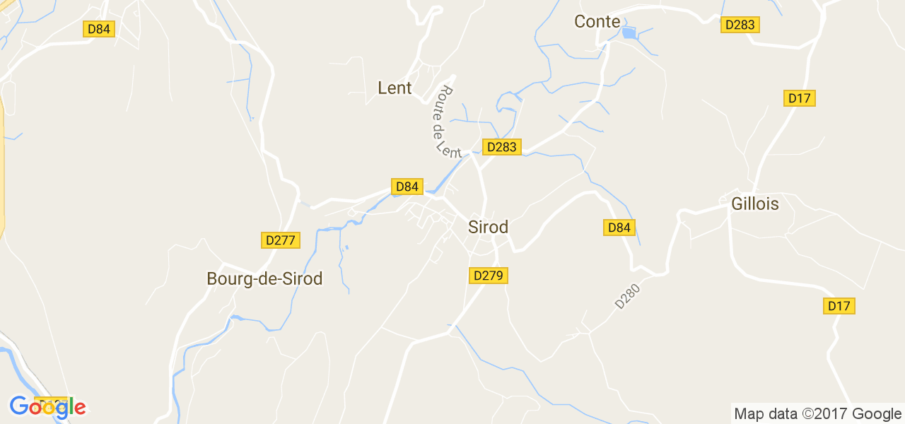 map de la ville de Sirod