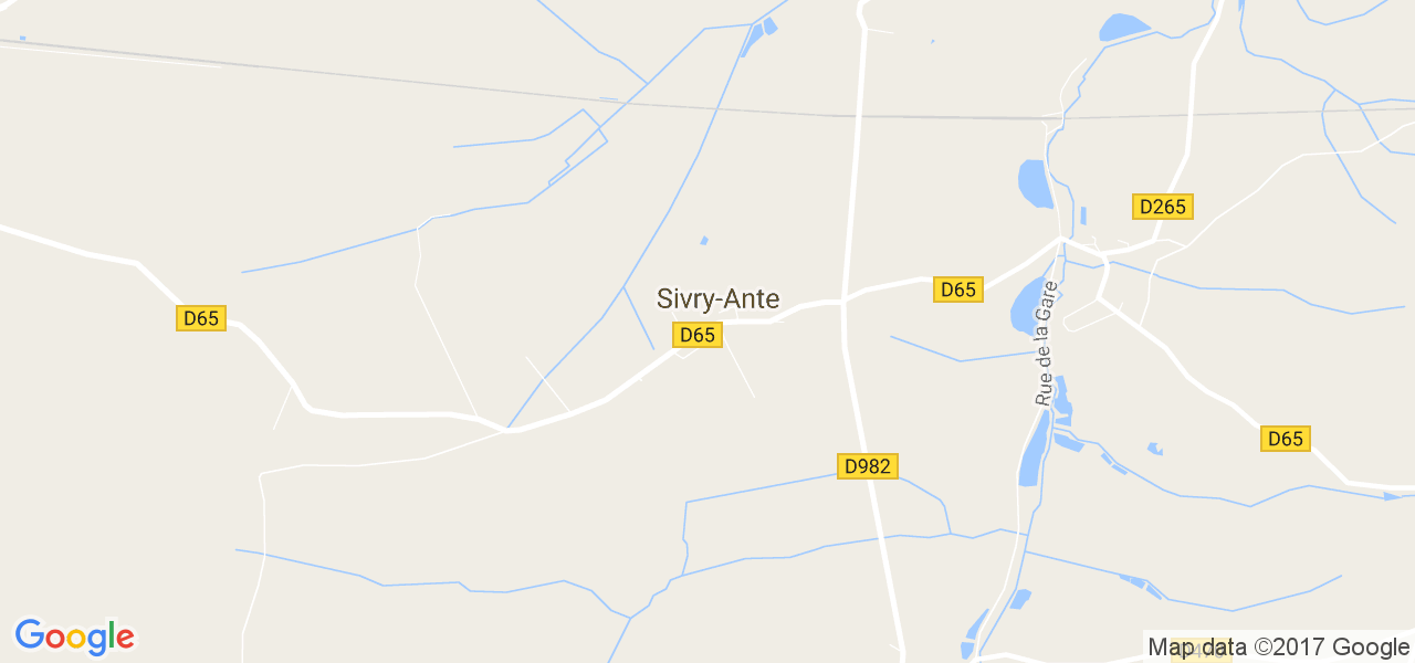 map de la ville de Sivry-Ante